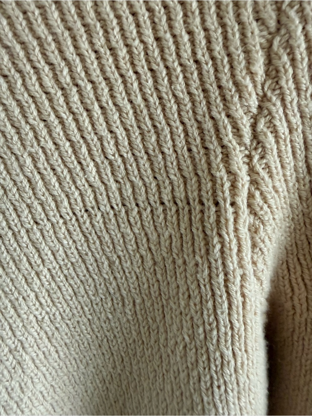 Evereve Neutral Cream Zip Knit Jacket - Picture 10 of 11